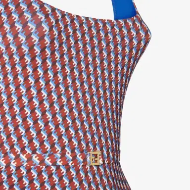 Fendi One-piece swimsuit with square neckline and matching belt | Thumbnail 3 Fendi One-piece swimsuit with square neckline and matching belt | Thumbnail 3