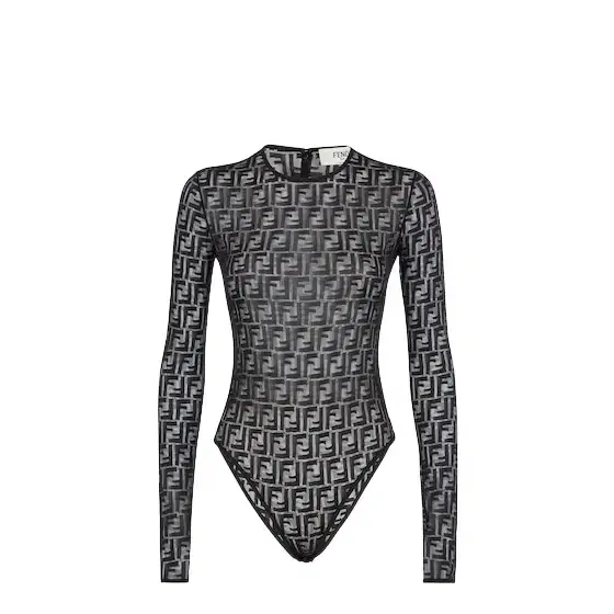 Fendi Close-fitting body with round neck and long sleeves
