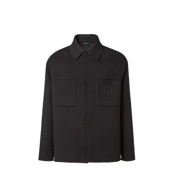 Fendi Single-breasted blouson with shirt collar and long sleeves