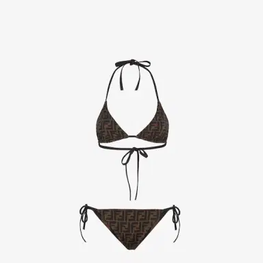 Fendi Two-piece reversible swimsuit with triangle bra and briefs | Thumbnail 5