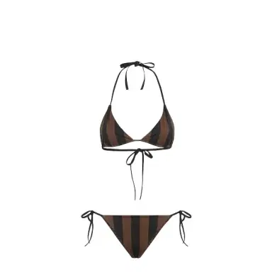 Fendi Two-piece reversible swimsuit with triangle bra and briefs | Thumbnail 1