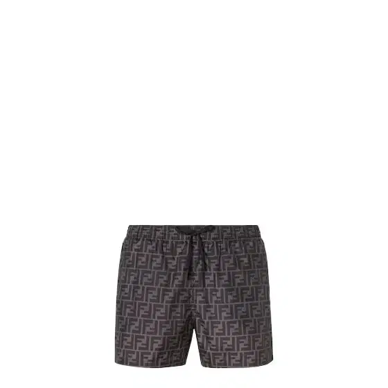 Swim shorts with elasticated waistband and drawstring