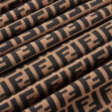 Fendi Scarf made of wool yarn and cashmere with an all-over black | Thumbnail 2