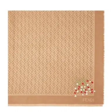 Fendi The iconic shawl is made of an organic silk and wool | Thumbnail 1 Fendi The iconic shawl is made of an organic silk and wool | Thumbnail 1