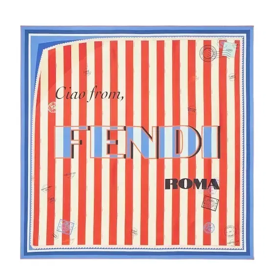 Square silk foulard