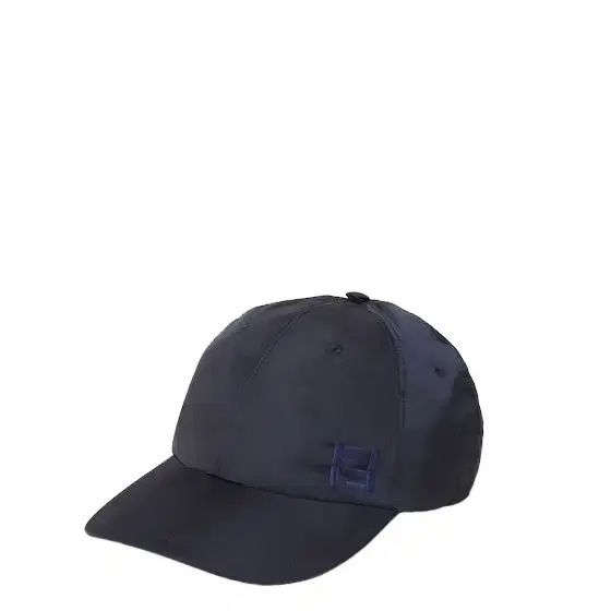 Dark blue waterproof nylon baseball cap with semi-stiff peak
