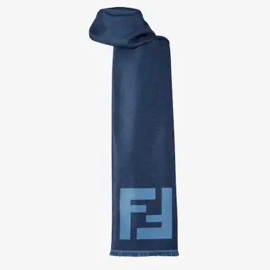 Fendi Rectangular scarf with fringed motif on the short sides | Thumbnail 3 Fendi Rectangular scarf with fringed motif on the short sides | Thumbnail 3