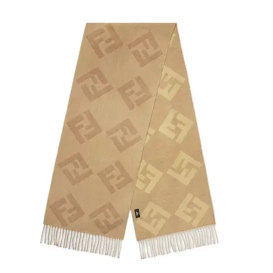 Fendi Rectangular scarf made of wool with an all-over, oversized