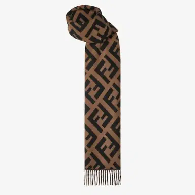 Fendi Long scarf finished with fringing | Thumbnail 3 Fendi Long scarf finished with fringing | Thumbnail 3
