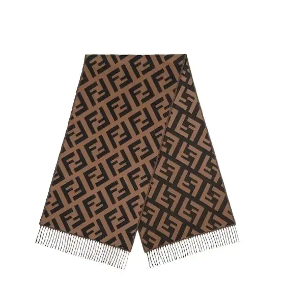 Fendi Long scarf finished with fringing