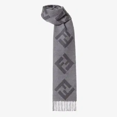 Fendi Rectangular scarf made of wool with an all-over, oversized | Thumbnail 3 Fendi Rectangular scarf made of wool with an all-over, oversized | Thumbnail 3