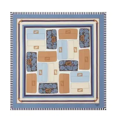 Fendi Square foulard made of silk twill | Thumbnail 1