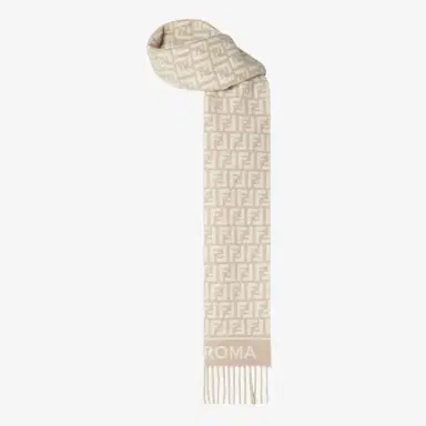 Fendi Scarf made of wool yarn and cashmere with an all-over | Thumbnail 3 Fendi Scarf made of wool yarn and cashmere with an all-over | Thumbnail 3