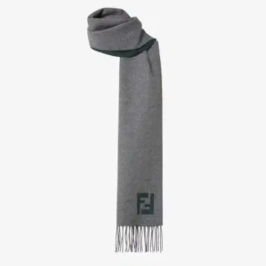 Fendi Rectangular scarf with fringed motif on the short sides | Thumbnail 3 Fendi Rectangular scarf with fringed motif on the short sides | Thumbnail 3