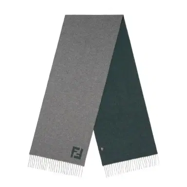 Fendi Rectangular scarf with fringed motif on the short sides | Thumbnail 1 Fendi Rectangular scarf with fringed motif on the short sides | Thumbnail 1
