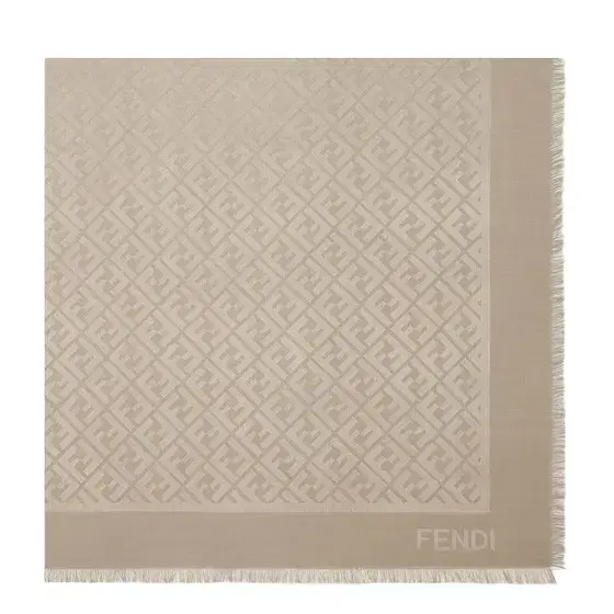 The iconic shawl is made of an organic silk and wool