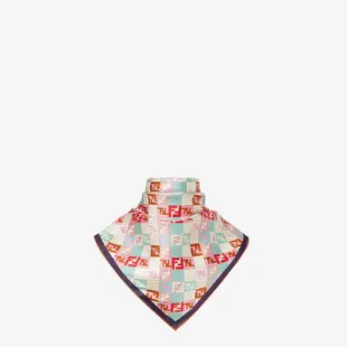 Fendi Square foulard made of organic silk twill | Thumbnail 3