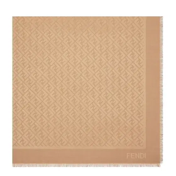 The iconic shawl is made of an organic silk and wool