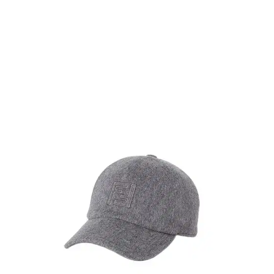 Fendi Baseball cap with semi-stiff peak made entirely in grey