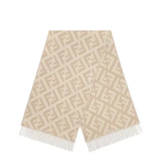 Fendi Long scarf finished with fringing