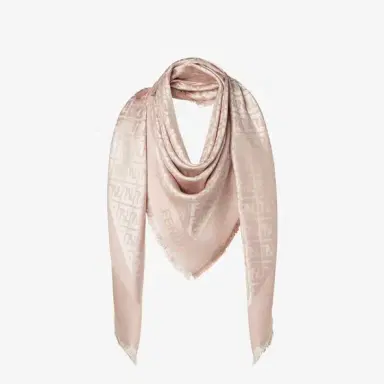Fendi The iconic shawl is made of a pink wool and organic | Thumbnail 3