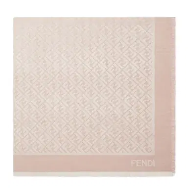Fendi The iconic shawl is made of a pink wool and organic | Thumbnail 1