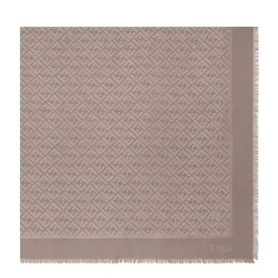 Large square shawl made in a soft, dove grey wool and silk