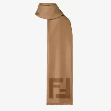 Fendi Rectangular scarf with fringed motif on the short sides | Thumbnail 3 Fendi Rectangular scarf with fringed motif on the short sides | Thumbnail 3