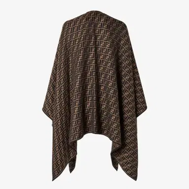 Fendi Lightweight poncho with enveloping volumes | Thumbnail 2 Fendi Lightweight poncho with enveloping volumes | Thumbnail 2