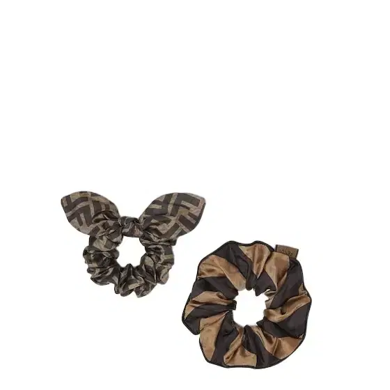 Pair of silk-covered hairbands