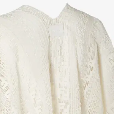 Fendi Large poncho with V neckline | Thumbnail 3