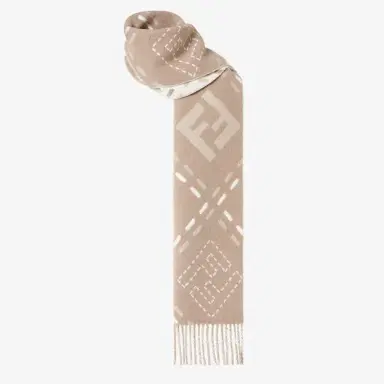 Fendi Long scarf finished with fringing | Thumbnail 3 Fendi Long scarf finished with fringing | Thumbnail 3