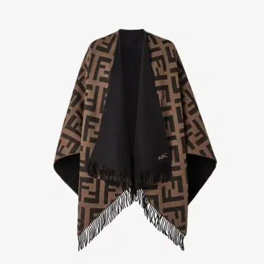 Fendi Large wraparound reversible poncho made from cashmere | Thumbnail 5 Fendi Large wraparound reversible poncho made from cashmere | Thumbnail 5