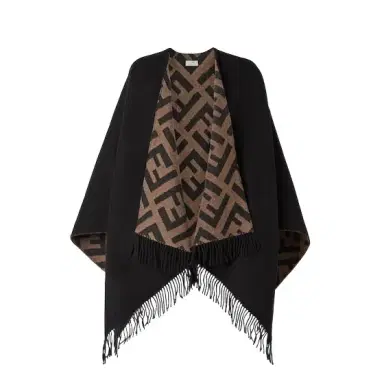Fendi Large wraparound reversible poncho made from cashmere | Thumbnail 1 Fendi Large wraparound reversible poncho made from cashmere | Thumbnail 1