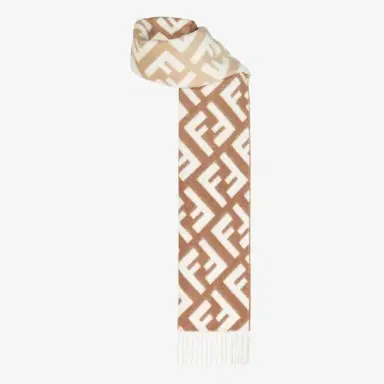 Fendi Long scarf finished with fringing | Thumbnail 2 Fendi Long scarf finished with fringing | Thumbnail 2