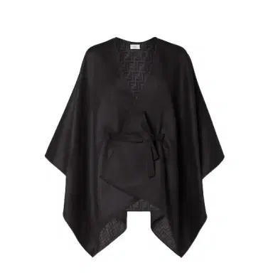 Fendi Enveloping poncho with matching removable belt | Thumbnail 1 Fendi Enveloping poncho with matching removable belt | Thumbnail 1