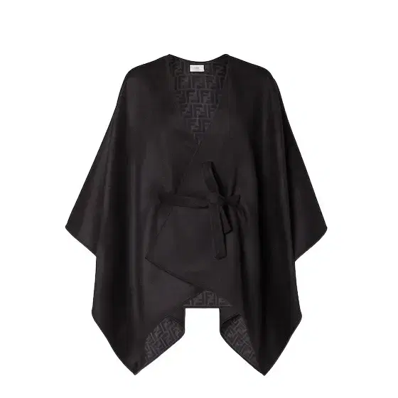 Enveloping poncho with matching removable belt