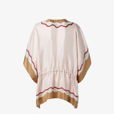 Fendi Short poncho with drawstring waist and ribbons to tie at | Thumbnail 2 Fendi Short poncho with drawstring waist and ribbons to tie at | Thumbnail 2