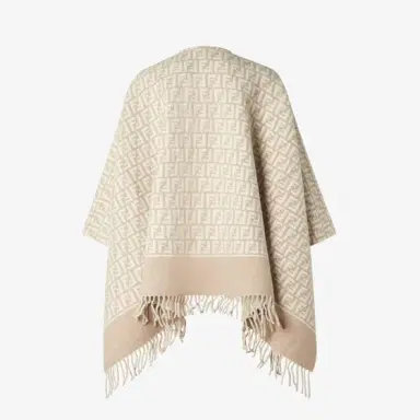 Fendi Poncho made of wool and cashmere with an all-over | Thumbnail 2 Fendi Poncho made of wool and cashmere with an all-over | Thumbnail 2