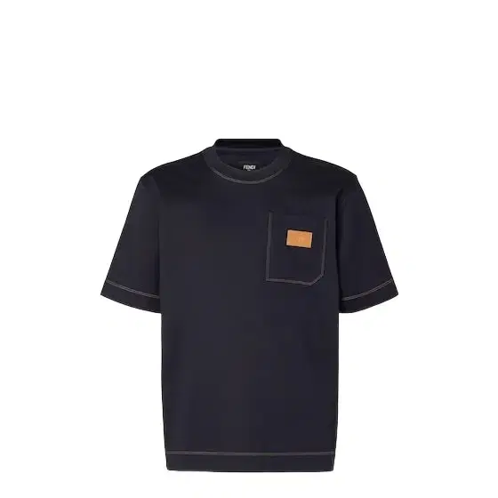 Regular-fit, short-sleeved crew-neck T-shirt