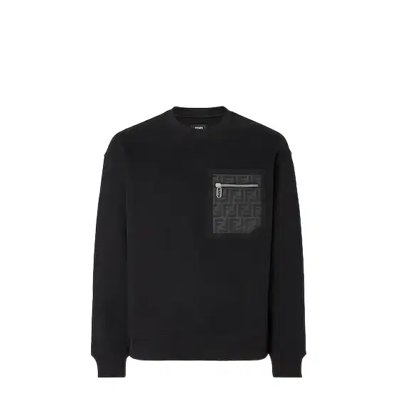 Long-sleeved crew-neck sweatshirt