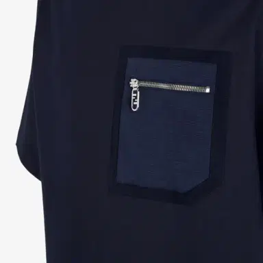 Fendi Skater-style T-shirt with zipped patch pocket on the chest | Thumbnail 3 Fendi Skater-style T-shirt with zipped patch pocket on the chest | Thumbnail 3