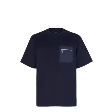 Fendi Skater-style T-shirt with zipped patch pocket on the chest | Thumbnail 1 Fendi Skater-style T-shirt with zipped patch pocket on the chest | Thumbnail 1