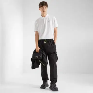 Fendi Short-sleeved polo shirt featuring a classic collar | Thumbnail 4 Fendi Short-sleeved polo shirt featuring a classic collar | Thumbnail 4