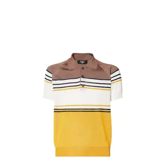 Fendi Short-sleeved raglan polo shirt