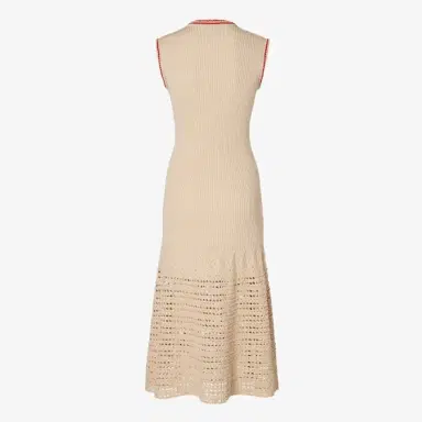 Fendi Fitted sleeveless midi dress with skirt slightly flared at | Thumbnail 2 Fendi Fitted sleeveless midi dress with skirt slightly flared at | Thumbnail 2