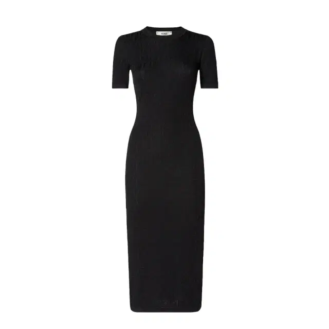 Fendi Short-sleeved, fitted midi dress