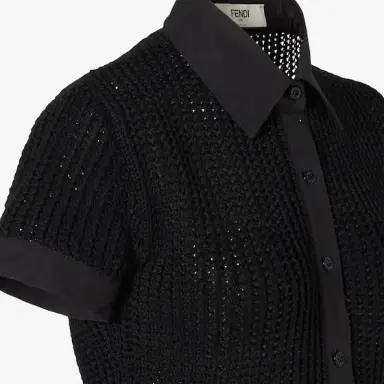 Fendi Short-sleeved, slim-fit, military-inspired shirt | Thumbnail 3