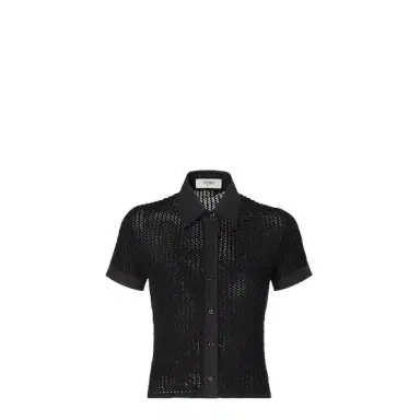 Fendi Short-sleeved, slim-fit, military-inspired shirt | Thumbnail 1