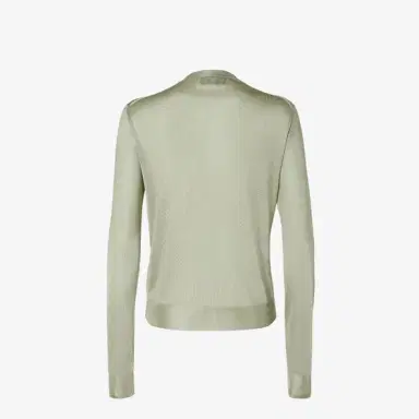 Fendi Slim-fit cardigan with round neckline and long sleeves | Thumbnail 2